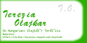 terezia olajkar business card